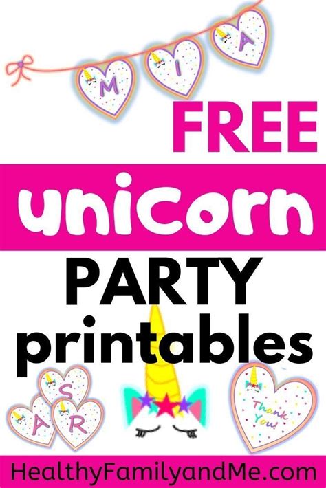 unicorn  printable templates    unicorn party unicorn