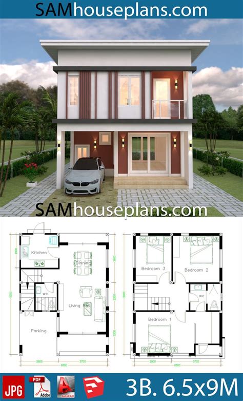 flat roof house plans design    flat roof house model house plan bungalow house design