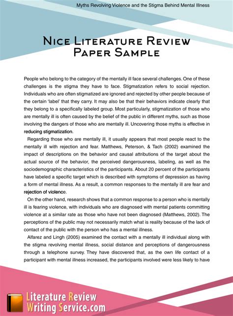 sample research paper review  related literature  papers
