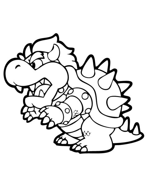 bowser printable coloring pages coloring home
