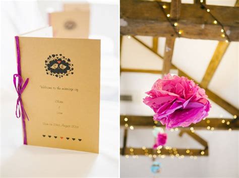 The Wedding Stationery Is Decorated With Pink Carnations