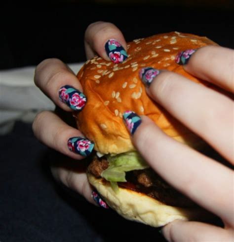 say what nail art x burger porn is trending kinda