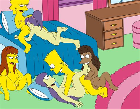 154 424659 allison taylor bart simpson janey powell sherri terri the simpsons lisa simpson