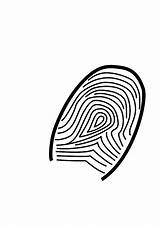Fingerprint Clip Clker Ocal sketch template