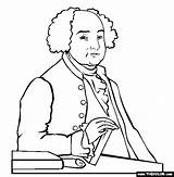 John Adams Coloring Online Pages Thecolor Adam sketch template
