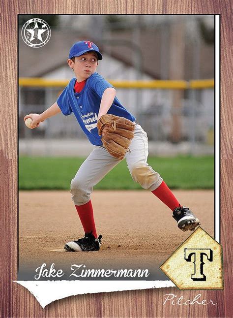 baseball card template photoshop