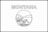 Flags Montana States Book Mt Large Colouring America United Medium Fotw Crwflags sketch template