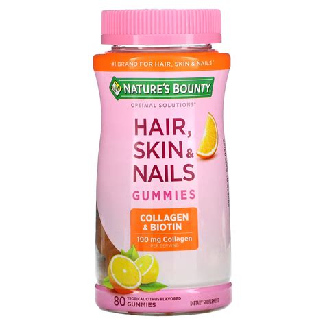 natures bounty optimal solutions hair skin nails collagen