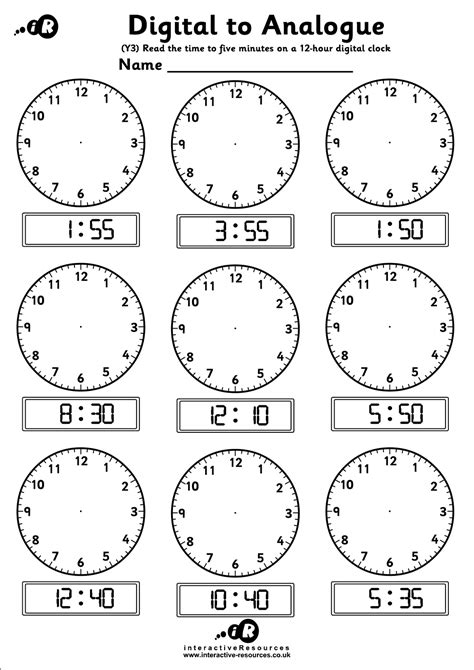 telling time digital clock worksheets  printable worksheet