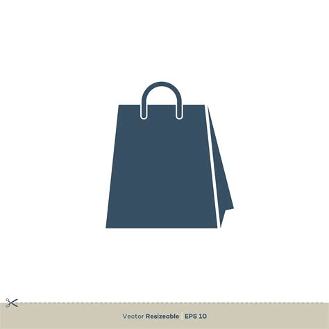 shopping bag icon logo template illustration design   vector art stock graphics