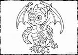 Coloring Pages Skylanders Dog Hot Spyro Dragon Getcolorings Color sketch template