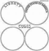 Coloring Coins Coin Gold Pages Popular Print Library Clipart sketch template