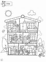 House Pages Dollhouse Coloring Doll Colouring Parts Clipart Printable Part Spanish Furniture There Teaching Justine Getdrawings Drawing Kids English Color sketch template