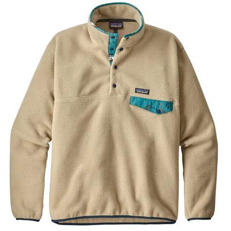patagonia synchilla lightweight snap  mens closeout