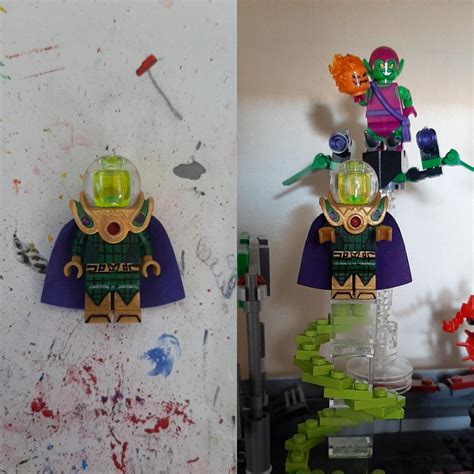 custom lego mysterio fully painted   justgood