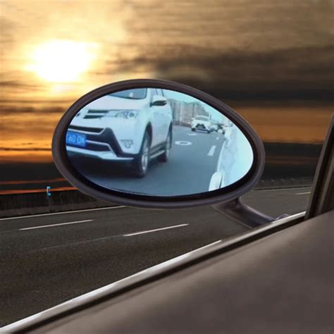 wide angle rearview adjustable side mirrorsframeless sway rotate wide