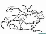 Mewarnai Banteng Stier Bison Spain Ausmalbild Untuk Lembar Coloringhome sketch template
