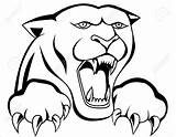 Panther Face Drawing Getdrawings Tattoo sketch template