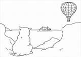 Horizon Coloring Polar Bear Pages Little Sitting Printable 87kb 343px sketch template