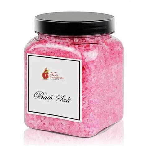 makeup pink natural organic bath salt  personal packaging size