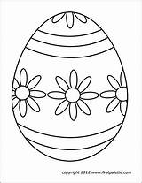Easter Printable Egg Large Coloring Pages Eggs Template Templates Firstpalette Printables Paper Color Designs Patterns Pattern Print Embroidery Activity Blank sketch template