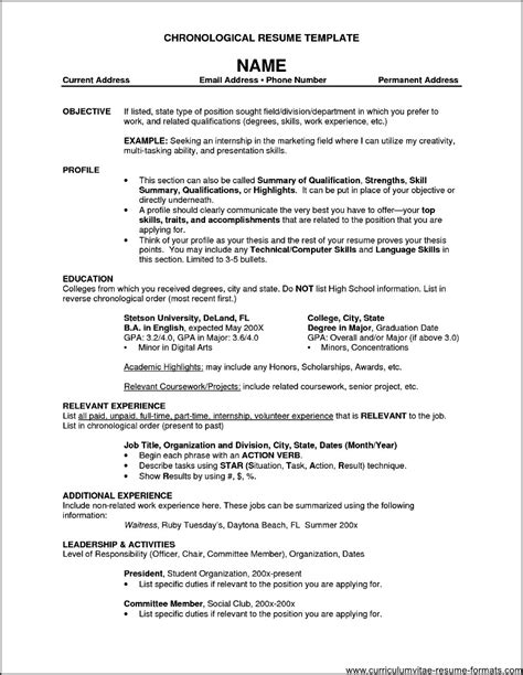 professional resume format  experienced  samples examples