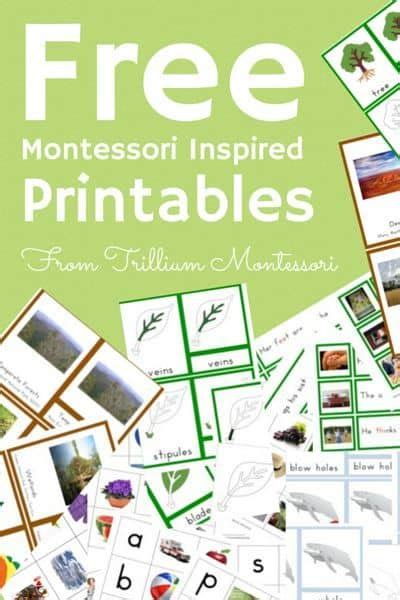 montessori inspired printables