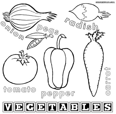 childrens coloring pages vegetables color printable fruit