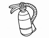 Extinguisher Fire Coloring Drawing Colorear Coloringcrew Getdrawings sketch template