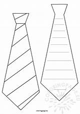 Father Craft Necktie Notepad Tie Coloring Fathers Coloringpage Eu sketch template