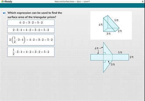 expression     find  surface area   triangular