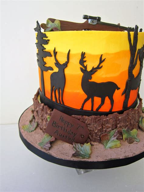 delectable cakes deer hunting birthday cake