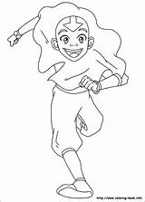 Coloring Avatar Pages Last Airbender Aang Running Book Movie Info Kids Printable Activity Books Printables Spetri Popular Coloriage sketch template