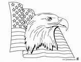 Pages Eagle Coloriage Patriotic Vlag Flagge Amerikanische Aigle Americain Drapeau Ausmalbilder Coloriages Colorier Unis Etats Flaggen Soldat Amerikaanse ähnliche Bestcoloringpagesforkids sketch template
