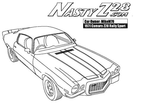 camaro cars nasty  coloring pages  place  color