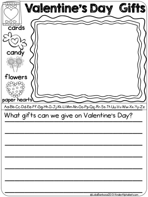 journal writing sheets  kindergarten teachcreativacom