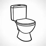 Toilets Toilette Toilettes Vecteur Blanc Vettore Pictogram Potty sketch template