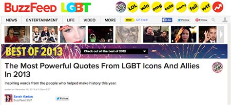 I Made Buzzfeed S Most Powerful Quotes From Lgbt Icons And Allies Year