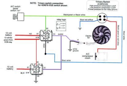 wiring  sources engine  ac   cooling fan