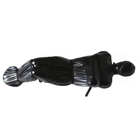 Fully Wrapped Patent Leather Leaky Nose Straitjacket With