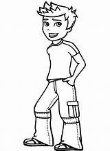 Coloring Boy Pages Kids Printable Boys Little Cartoon Book Choose Board Print sketch template