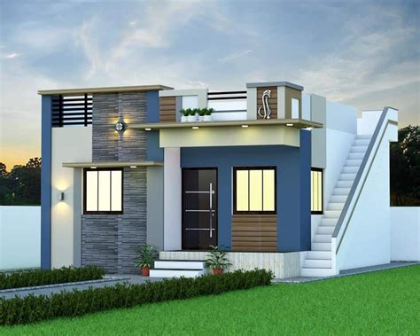 pin  venket  ele single house small house front design small house elevation design