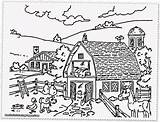 Coloring Farm Pages House Animals Printable Color Getcolorings Print sketch template