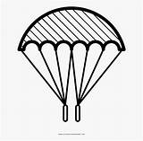 Parachute Coloring Drawing Clipartkey sketch template