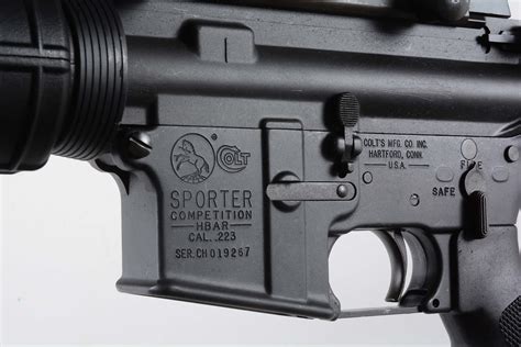 lot detail  colt hbar sporter competition semi automatic rifle