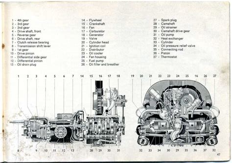 vw bus vintage engine diagram  original owners manual bus engine vw bus vw bus