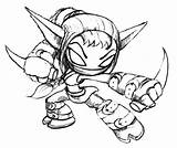 Stealth Elf Skylanders Spyro Coloradisegni sketch template
