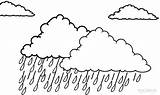 Coloring Cloud Pages Rain Kids Printable Cool2bkids sketch template