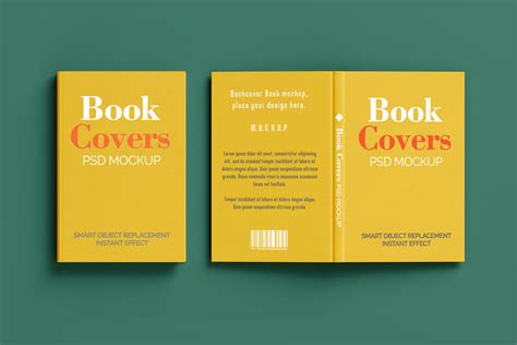 front  book mockup  psd templates