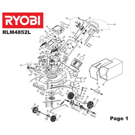 Buy Ryobi Rlm4852l Spare Parts And Fix Your 48v Lawnmower 52cm Today